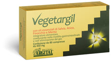 Vegetargil, supliment alimentar cu uleiuri esentiale de salvie, anason, fenicul si menta, 36 g Argital