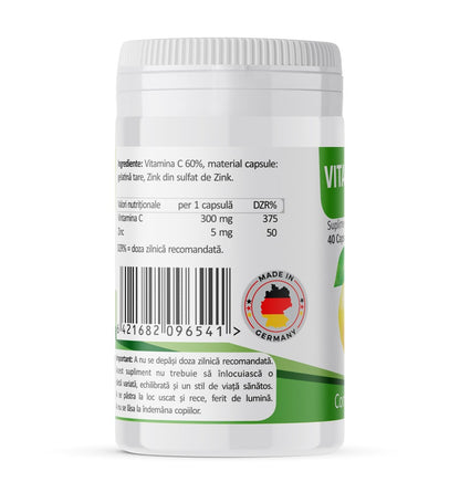 Vitamina C + Zinc 60 capsule